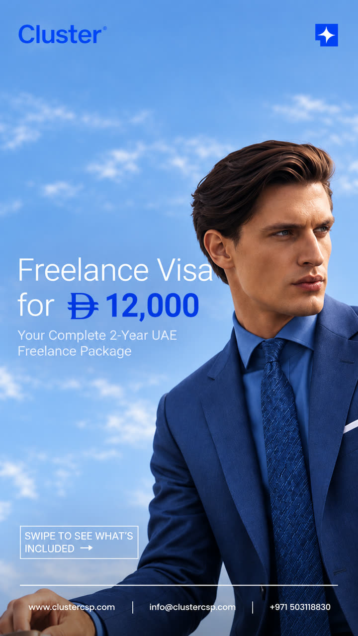 Cluster freelance visa carousel creative